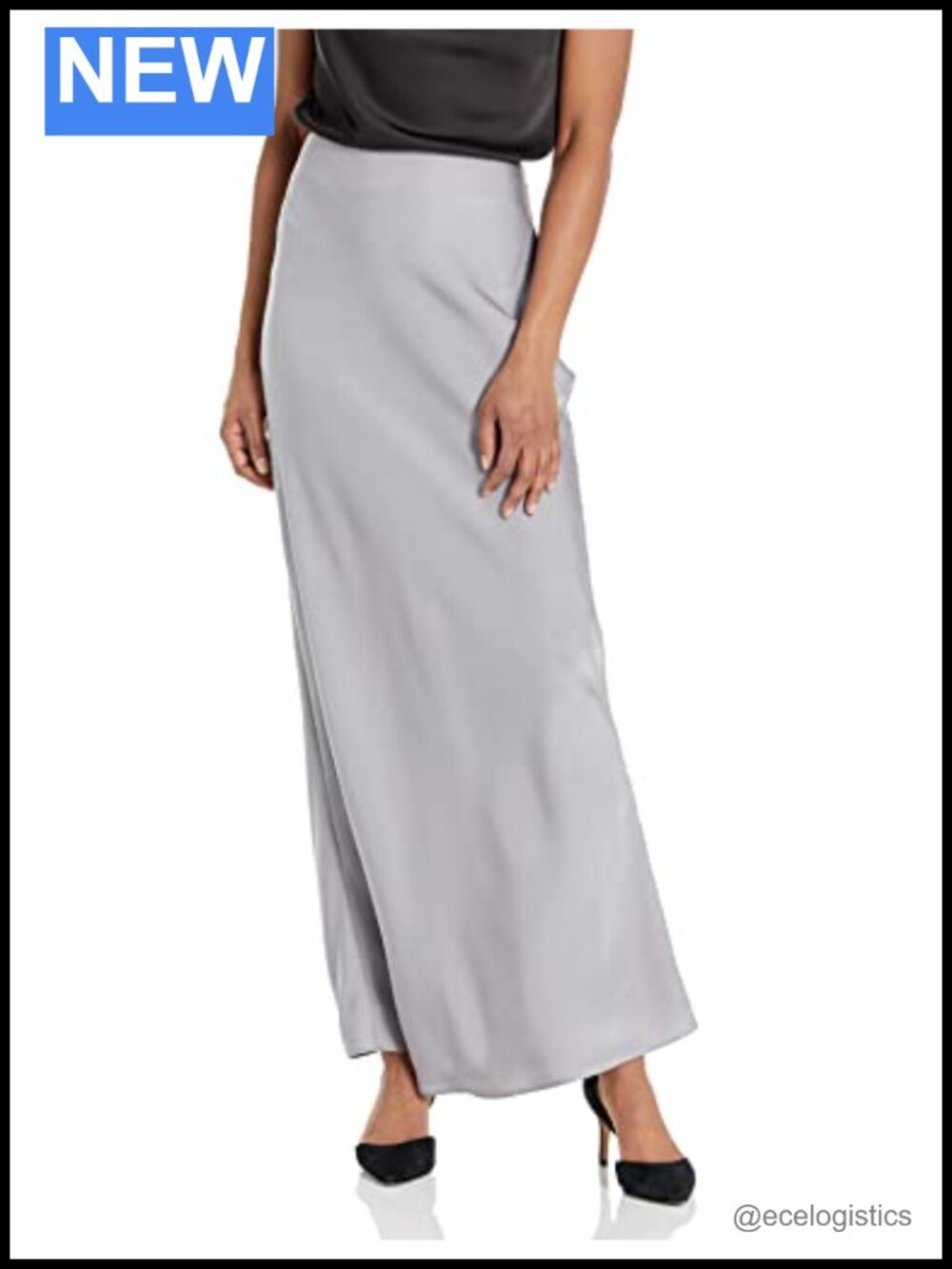 Women's 90s Bias Maxi Skirt Polyester Mid Rise Zip